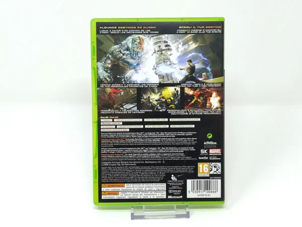 Parte trasera de X-Men: Destiny (ESP) (Rebajado) para XBOX 360, edición PAL España
