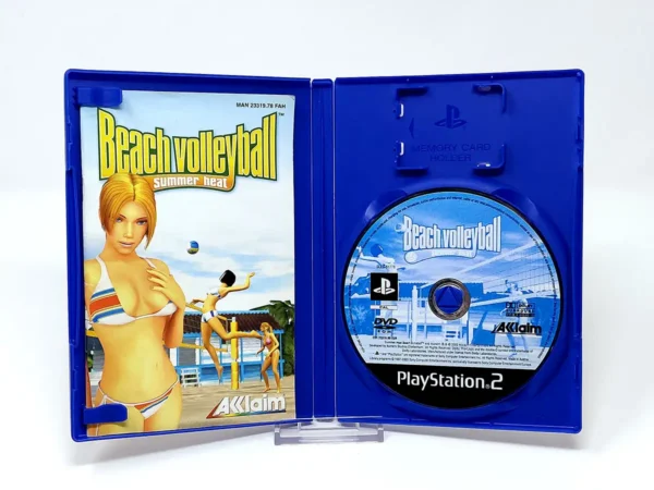 Interior del juego Summer Heat Beach Volleyball (FRA) para PlayStation 2 con disco y manual