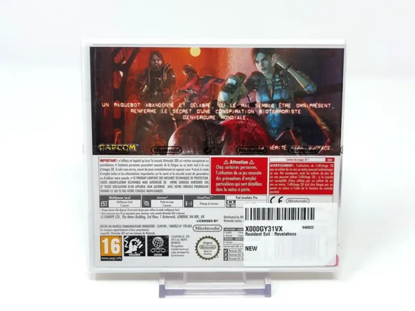 Parte trasera de Resident Evil: Revelations (FRA) (Precintado) para Nintendo 3DS, edición PAL Francia