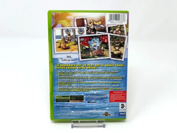 Parte trasera de Neighbours from Hell (FRA) para XBOX, edición PAL Francia