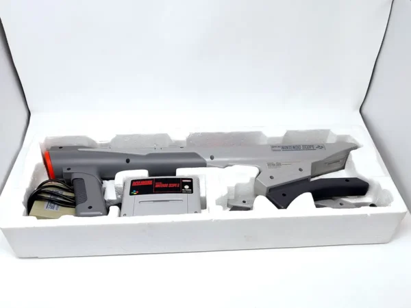 Lateral de la caja de Nintendo Scope 6 (ESP) para Nintendo SNES
