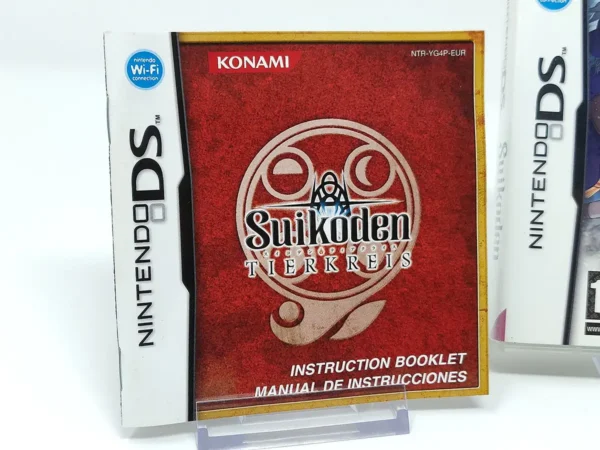 Lateral de la caja de Suikoden: Tierkreis (ESP) para Nintendo DS