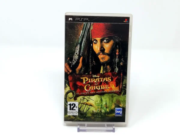 Portada de Piratas del Caribe: El Cofre del Hombre Muerto (ESP) para PSP, edición PAL España, de segunda mano