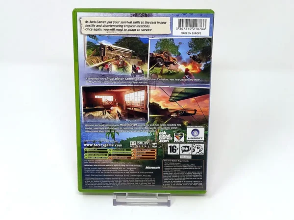 Parte trasera de Far Cry Instincts: Evolution (UK) (Rebajado) para XBOX, edición PAL UK