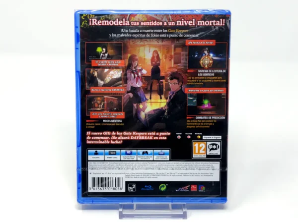 Parte trasera de Tokyo Twilight Ghost Hunters Daybreak: Special Gigs (ESP) (Precintado) para PlayStation 4, edición PAL España