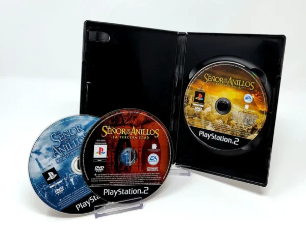 Interior del juego El Señor de los Anillos: La Colección (ESP) (Rebajado) para PlayStation 2 con disco y manual