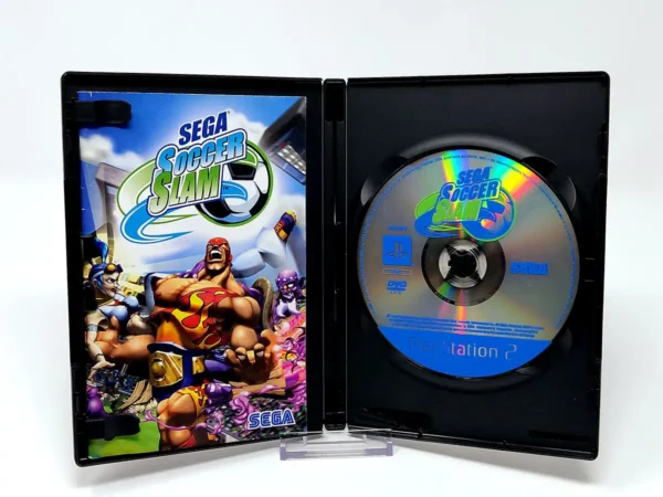 Interior del juego Sega Soccer Slam (ESP) para PlayStation 2 con disco y manual
