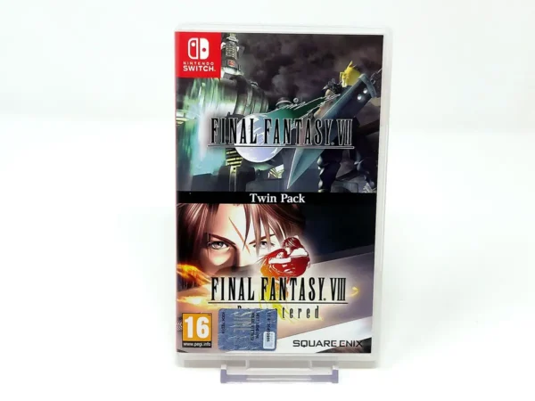 Portada de Final Fantasy VII & VIII Remastered Twin Pack (ESP) para Nintendo Switch, edición PAL España, de segunda mano