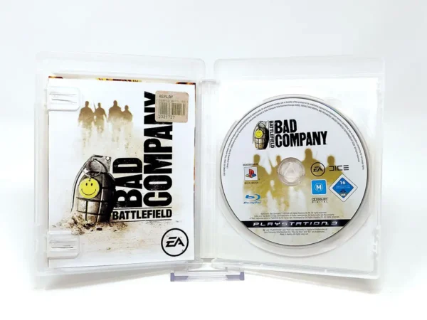 Interior del juego Battlefield: Bad Company (ESP) (Rebajado) para PlayStation 3 con disco y manual