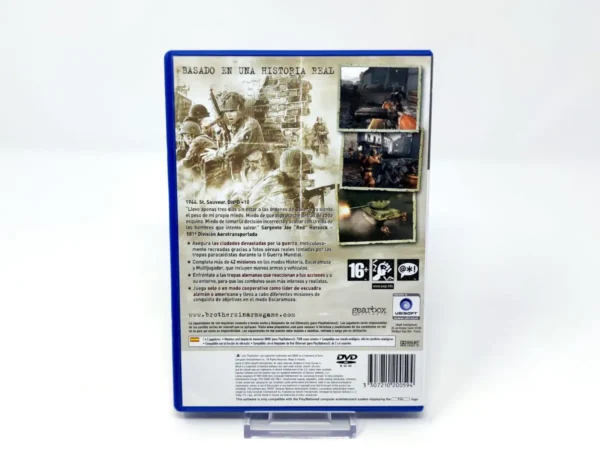 Parte trasera de Brothers in Arms: Earned in Blood (ESP) (Rebajado) para PlayStation 2, edición PAL España