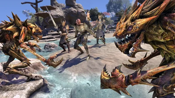 Lateral de la caja de The Elder Scrolls Online: Summerset (ESP) para XBOX One
