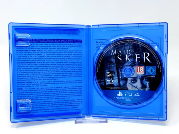 Interior del juego Maid of Sker (ESP) para PlayStation 4 con disco y manual