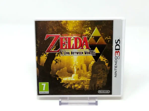 Portada de The Legend of Zelda: A Link Between Worlds (ESP) para Nintendo 3DS, edición PAL España, de segunda mano