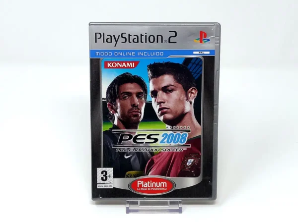 Portada de PES 2008: Pro Evolution Soccer (ESP) (Platinum) (Rebajado) para PlayStation 2, edición PAL España, de segunda mano