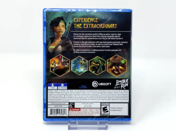 Parte trasera de Beyond Good & Evil: 20th Anniversary Edition (USA) (Limited Run) (Precintado) para PlayStation 4, edición NTSC USA