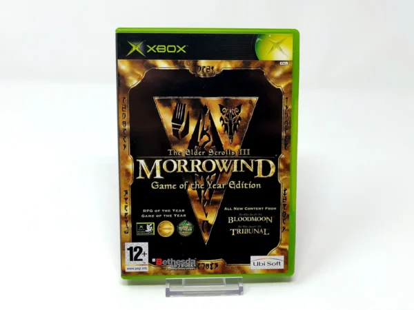 Portada de The Elder Scrolls III: Morrowind: GOTY (UK) para XBOX, edición PAL UK, de segunda mano