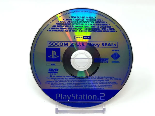 Portada de SOCOM 3: U.S. Navy SEALs (ESP) (Promo) (Disco) para PlayStation 2, edición PAL España, de segunda mano
