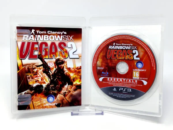 Interior del juego Tom Clancy's Rainbow Six: Vegas 2: Complete Edition (ESP) (Essentials) para PlayStation 3 con disco y manual