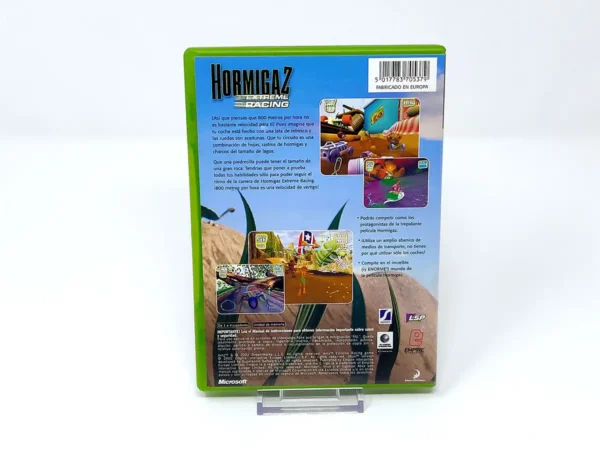 Parte trasera de Hormigaz  Extreme Racing (ESP) para XBOX, edición PAL España
