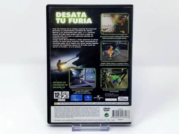 Parte trasera de Hulk (ESP) (Rebajado) para PlayStation 2, edición PAL España
