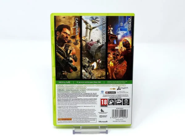 Parte trasera de Call of Duty: Black Ops II (ESP) (v2) para XBOX 360, edición PAL España