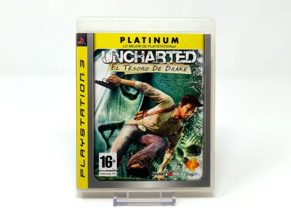 Portada de Uncharted: El Tesoro de Drake (ESP) (Platinum) para PlayStation 3, edición PAL España, de segunda mano