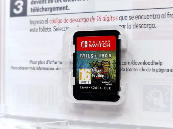 Lateral de la caja de Tails of Iron: Crimson Knight Edition (ESP) para Nintendo Switch