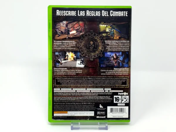 Parte trasera de Shadowrun (ESP) para XBOX 360, edición PAL España