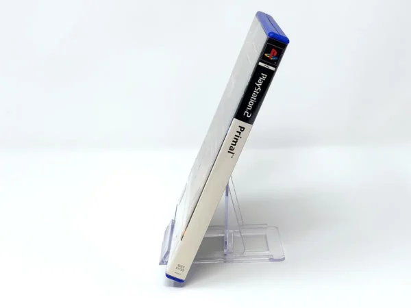 Lateral de la caja de Primal (ESP) para PlayStation 2