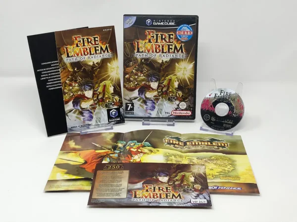 Lateral de la caja de Fire Emblem: Path of Radiance (ESP) para Nintendo GameCube
