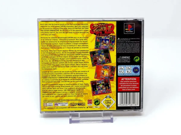 Super Puzzle Fighter II Turbo (ESP) (Caratulas + Manual) para PlayStation 1, edición PAL España, de segunda mano