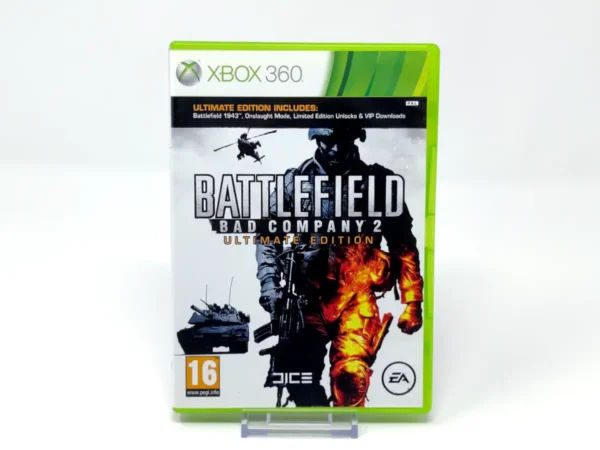 Portada de Battlefield: Bad Company 2 (Ultimate Edition) (UK) para XBOX 360, edición PAL UK, de segunda mano