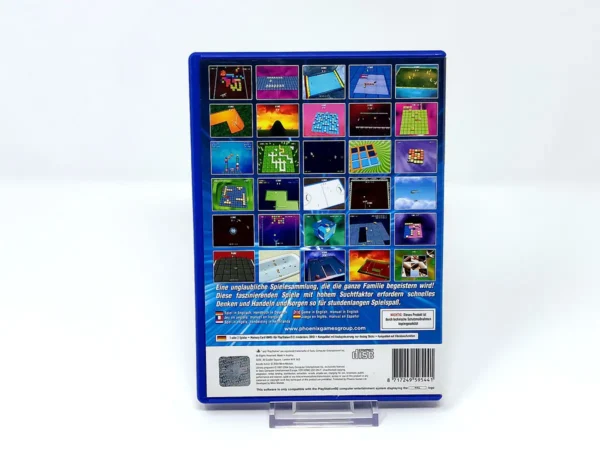 Parte trasera de Arcade Action (EUR) para PlayStation 2, edición PAL EUR