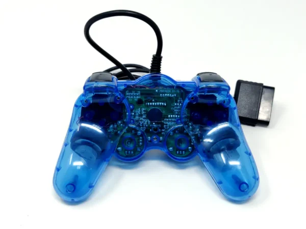 Mando Azul  Transparente Compatible PS2 para PlayStation 2, edición PAL España, de segunda mano