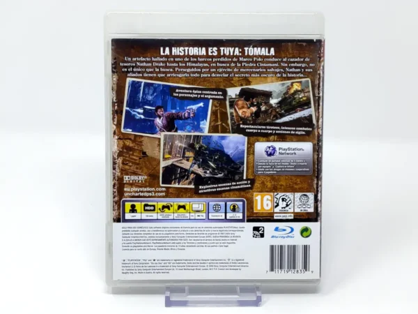 Parte trasera de Uncharted 2: Among Thieves (ESP) (Rebajado) para PlayStation 3, edición PAL España