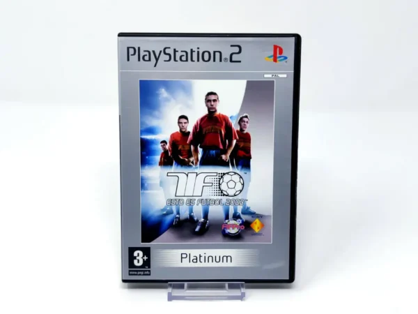 Portada de Esto es Fútbol 2003 (ESP) (Platinum) (Rebajado) para PlayStation 2, edición PAL España, de segunda mano