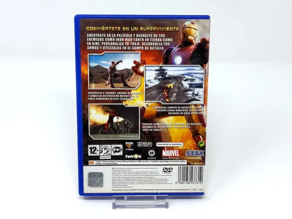 Parte trasera de Iron Man (ESP) (Rebajado) para PlayStation 2, edición PAL España