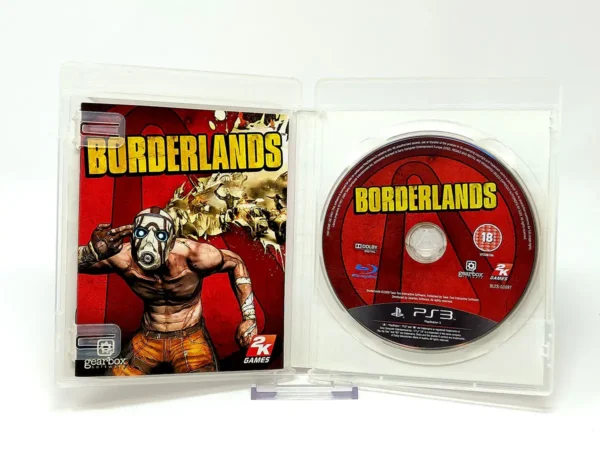 Interior del juego Borderlands (ESP) para PlayStation 3 con disco y manual