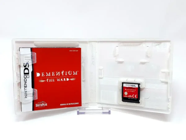 Interior del juego Dementium: The Ward (ESP) para Nintendo DS con disco y manual