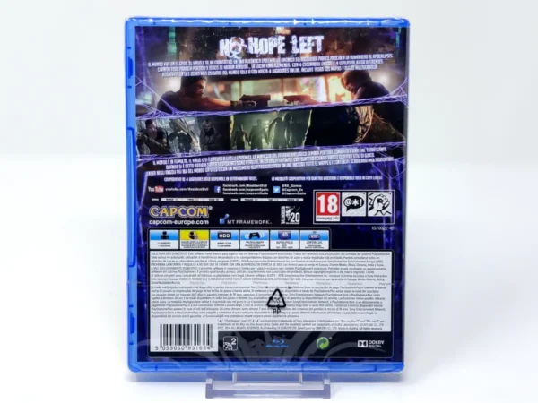 Parte trasera de Resident Evil 6 HD (ESP) (Precintado) para PlayStation 4, edición PAL España