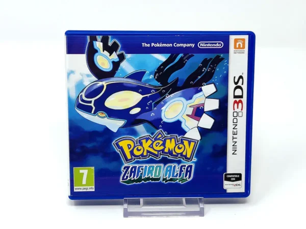 Portada de Pokemon Zafiro Alfa (ESP) para Nintendo 3DS, edición PAL España, de segunda mano