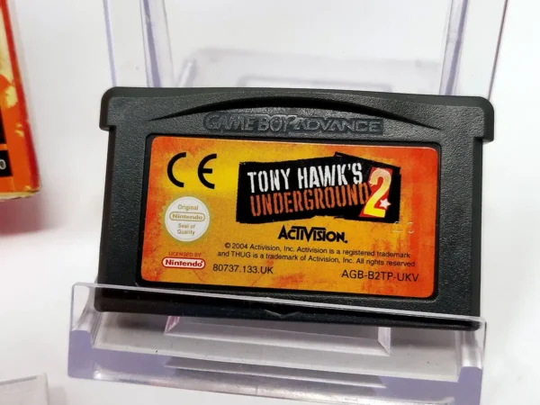 Lateral de la caja de Tony Hawk's Underground 2 (ESP) para Nintendo Game Boy Advance