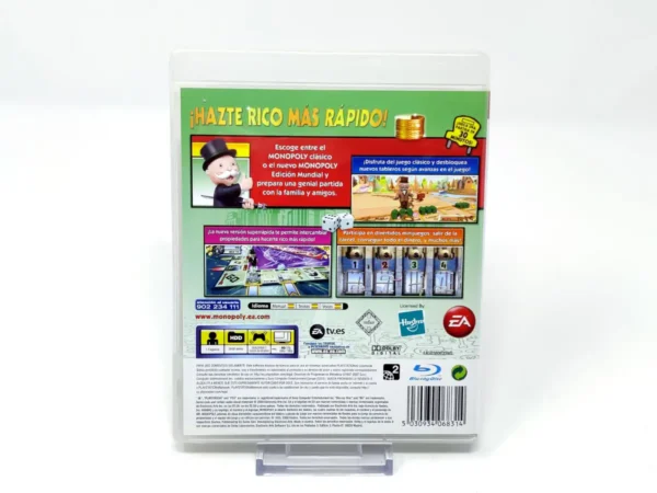 Parte trasera de Monopoly (ESP) para PlayStation 3, edición PAL España
