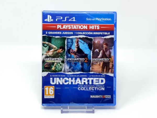 Portada de Uncharted: The Nathan Drake Collection (ESP) (PS Hits) (Precintado) para PlayStation 4, edición PAL España, nuevo