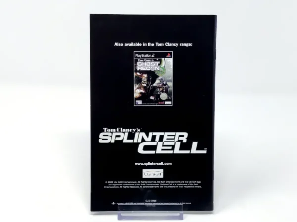 Tom Clancy's Splinter Cell (UK) (Manual) para PlayStation 2, edición PAL UK, de segunda mano