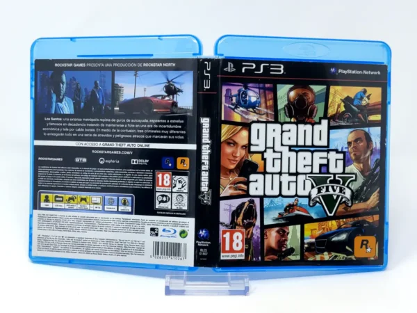 Grand Theft Auto V (ESP) (v1) (Carátula) para PlayStation 3, edición PAL España, de segunda mano