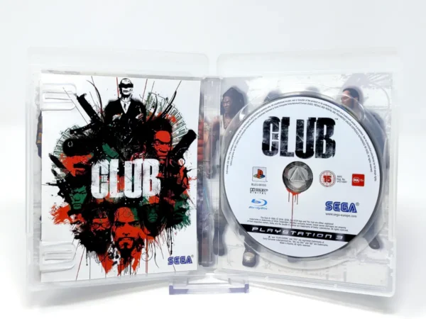 Interior del juego The Club (ESP) para PlayStation 3 con disco y manual