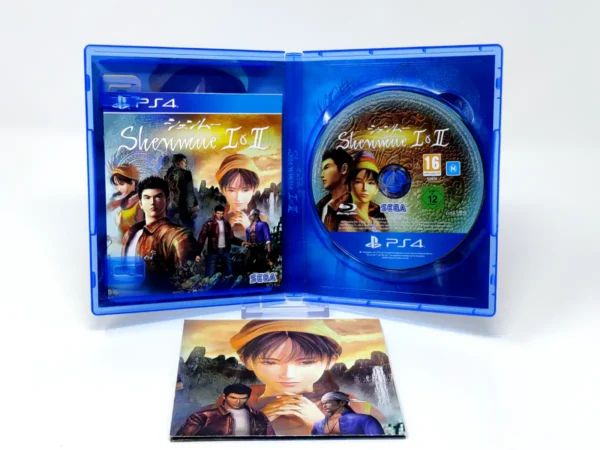 Interior del juego Shenmue I & II (ESP) para PlayStation 4 con disco y manual