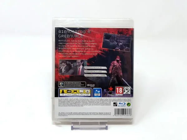 Parte trasera de Deadly Premonition: The Director's Cut (ESP) (Precintado) para PlayStation 3, edición PAL España