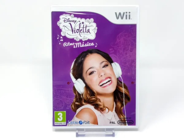 Portada de Disney Violetta: Ritmo & Música (ESP) (Precintado) para Nintendo Wii, edición PAL España, de segunda mano